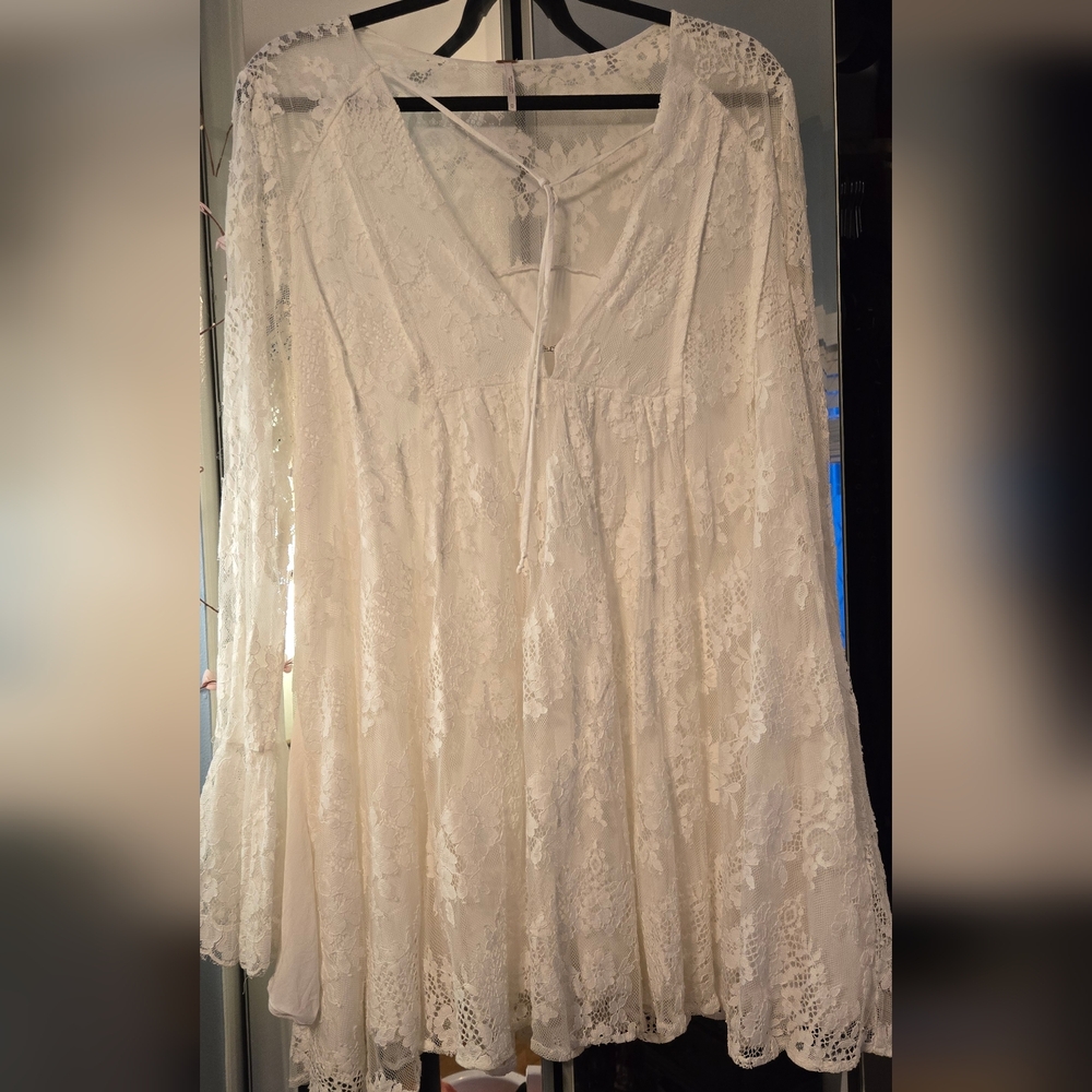 Free People Aurelia Lace Mini Dress